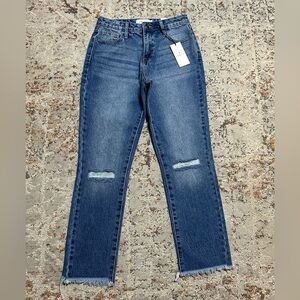 JELLY JEANS straight leg cropped jeans size 3 NEW 100% cotton